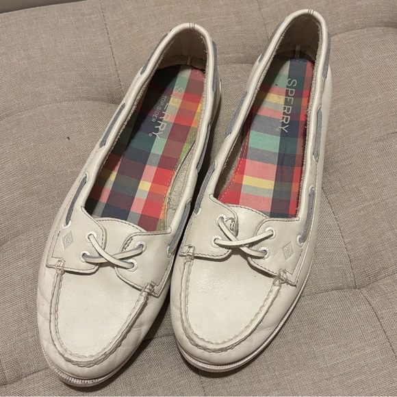 Sperry Women's White Loafers - Picture 1 of 7